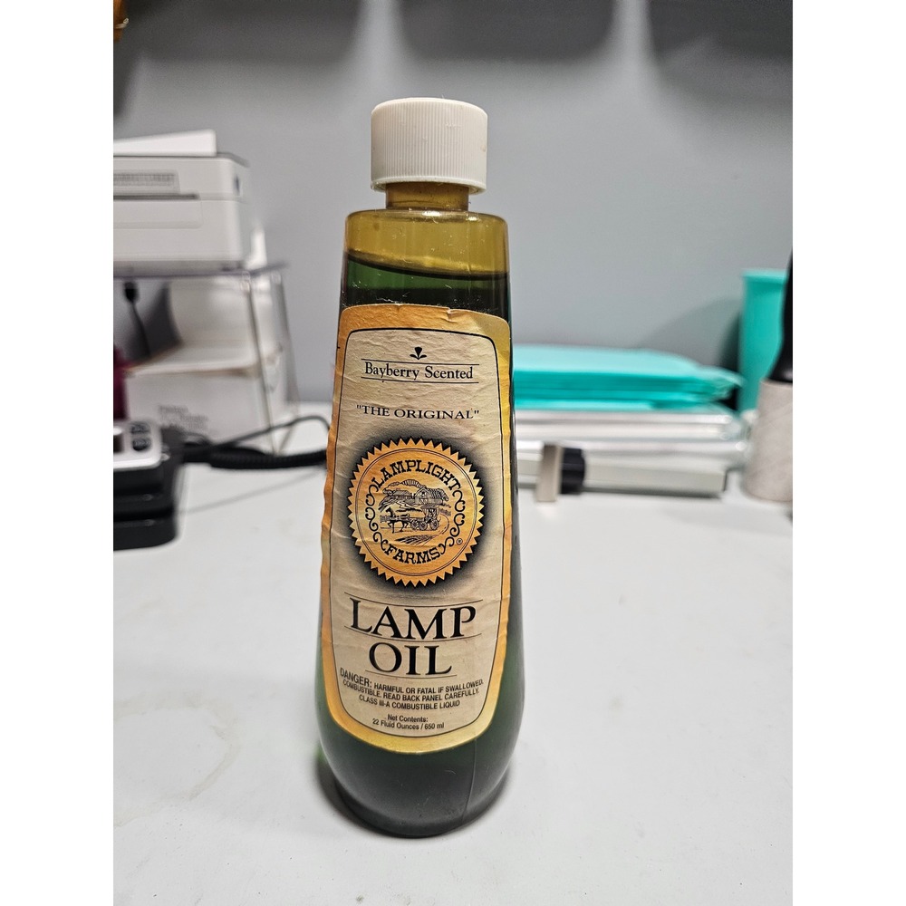 Lamplight Farms Bayberry Scented Lamp Oil The Original 22 fl oz Green Vintage